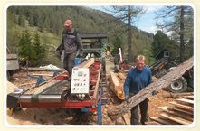 Bauarbeiten mit Holz